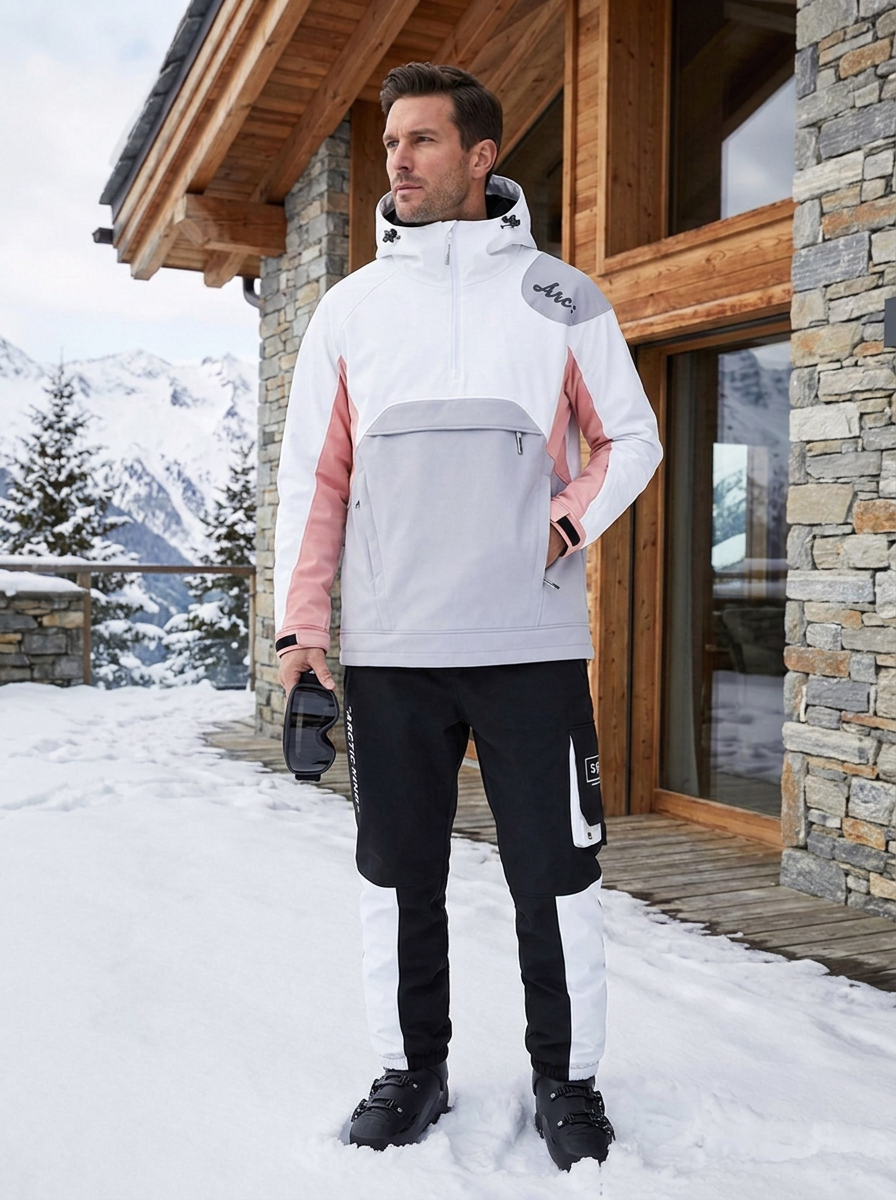 Men's Windproof Ski Suit - Durable Ski Clothes for Outdoor Sports