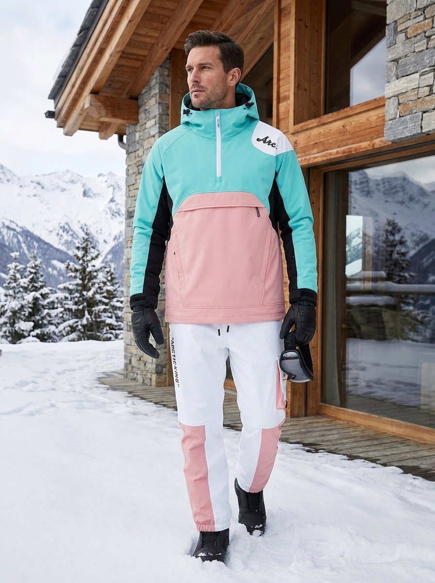 Men's Windproof Ski Suit - Durable Ski Clothes for Outdoor Sports