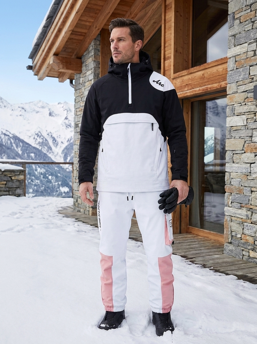 Men's Windproof Ski Suit - Durable Ski Clothes for Outdoor Sports