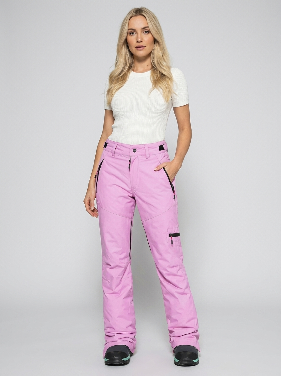 Women's Waterproof Thermal Ski Pants - Snow Pants for Winter Sports