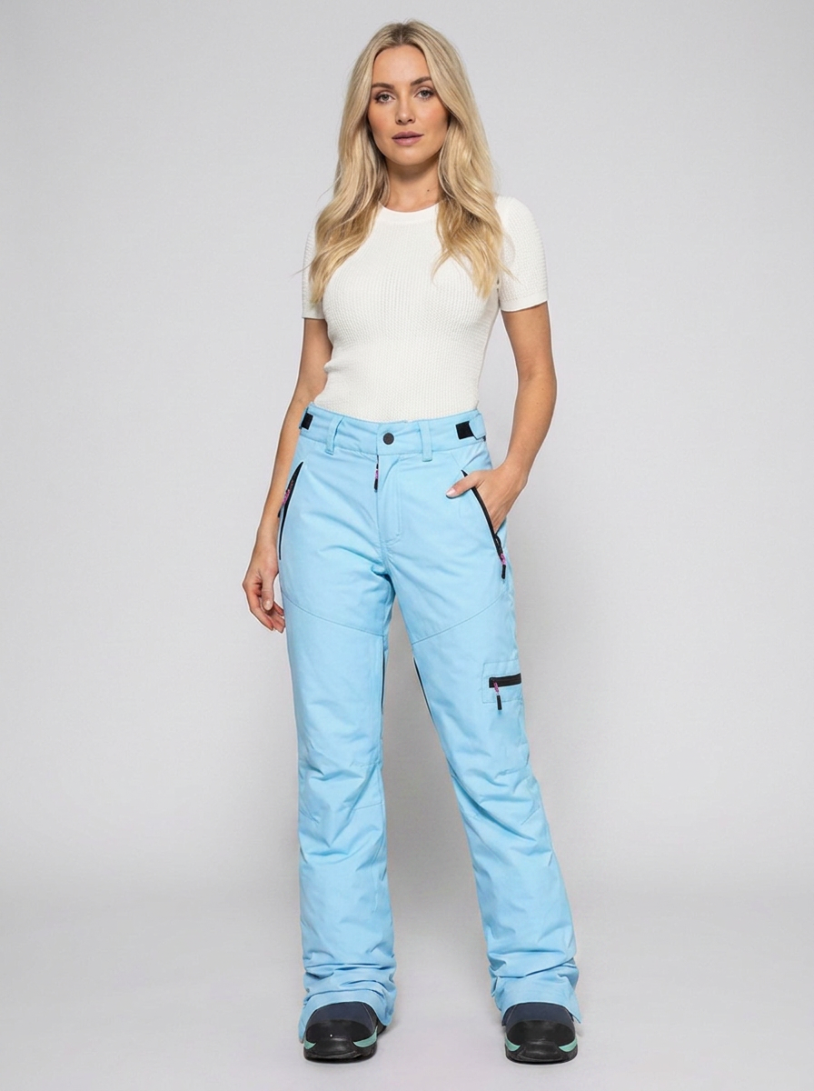 Women's Waterproof Thermal Ski Pants - Snow Pants for Winter Sports