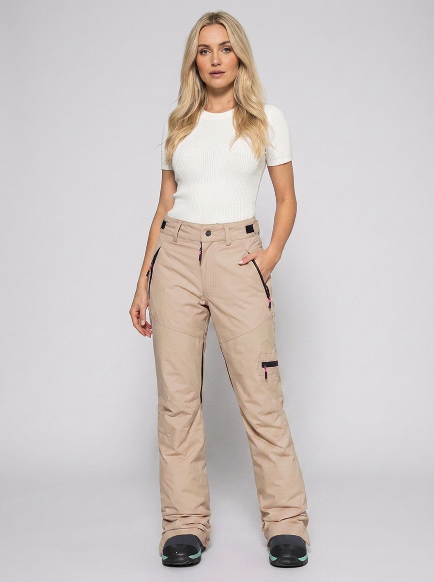 Women's Waterproof Thermal Ski Pants - Snow Pants for Winter Sports