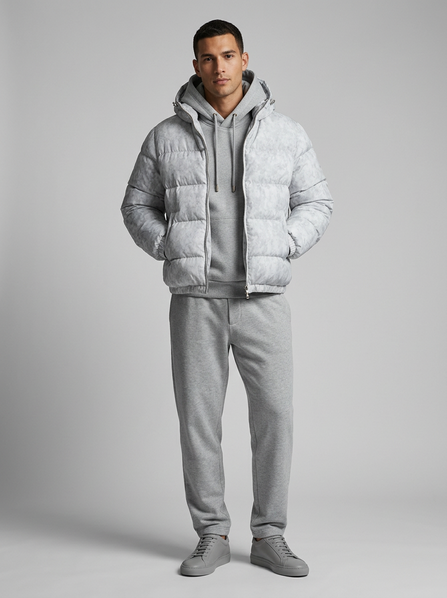 Men's Hooded Puffer Jacket