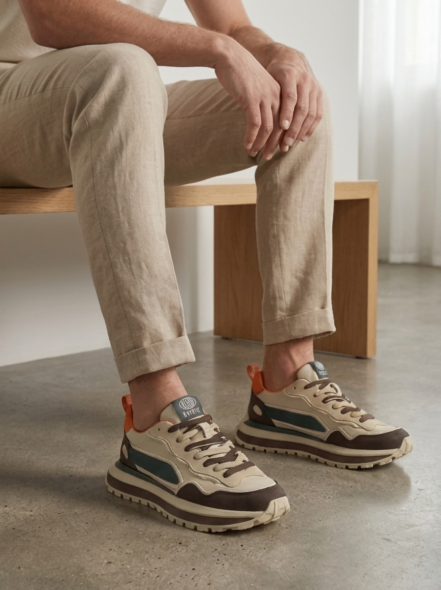 Men's Casual Sports Trainers with Anti-Slip Sole