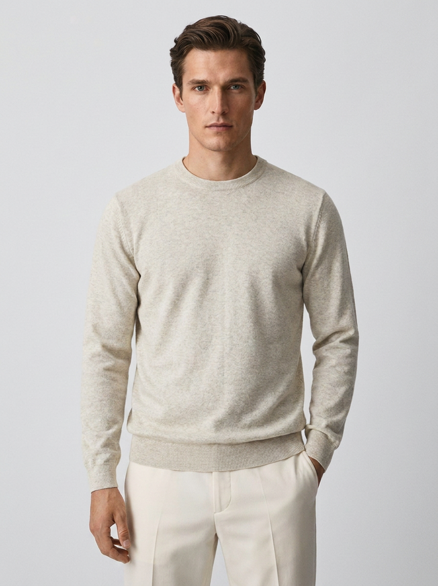 Men's Round Neck Pullover Sweater