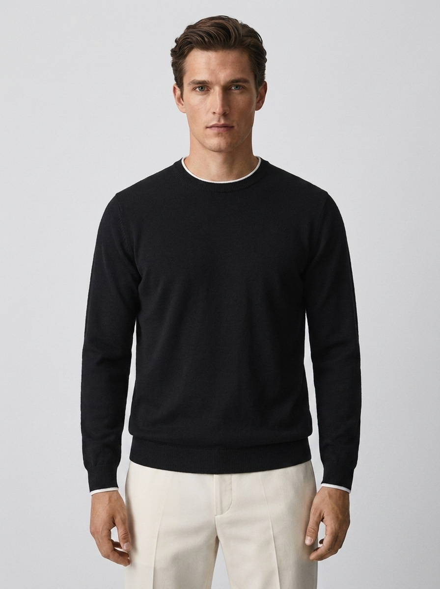 Men's Round Neck Pullover Sweater
