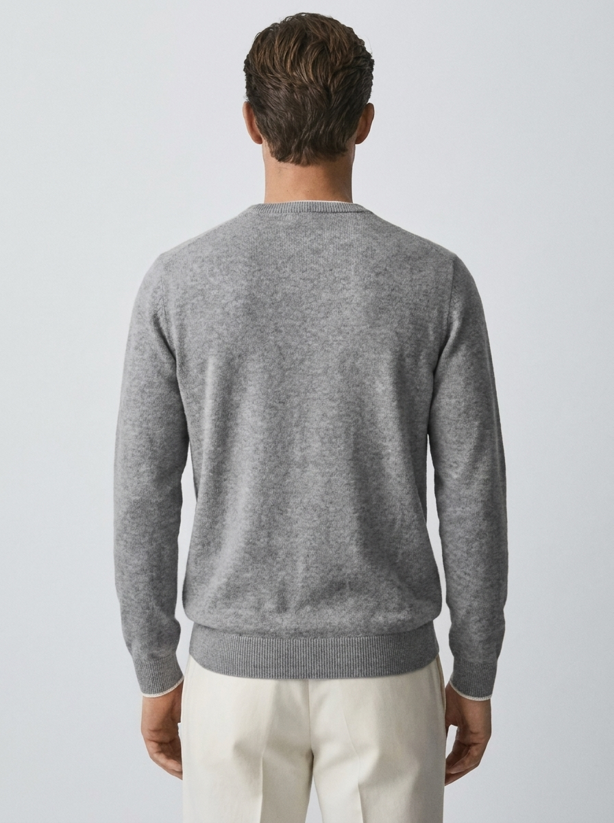 Men's Round Neck Pullover Sweater