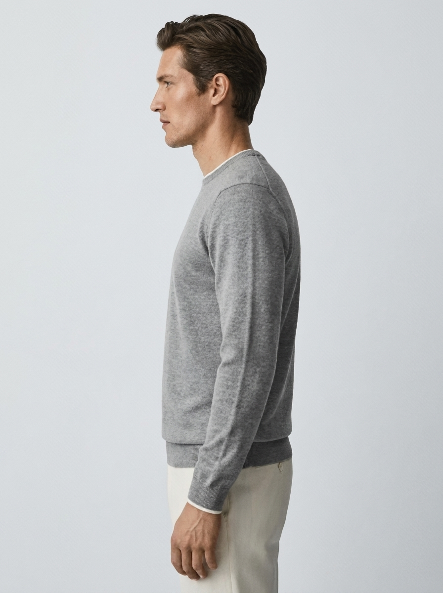 Men's Round Neck Pullover Sweater