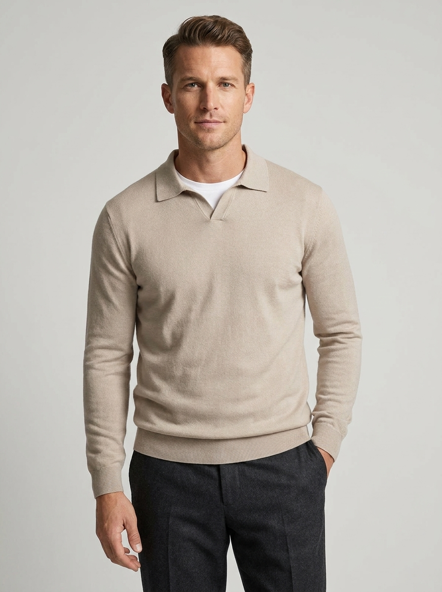 Men's Wool Long Sleeve Sweater