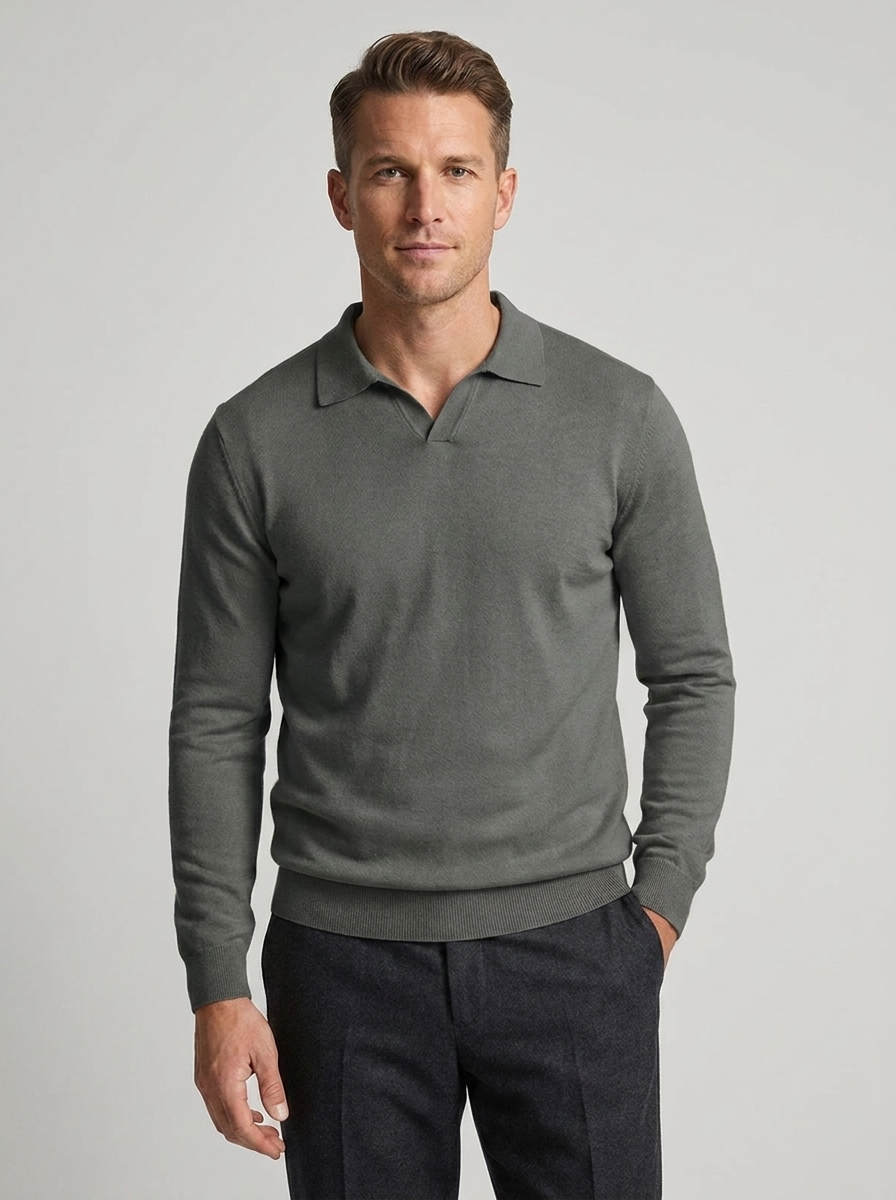 Men's Wool Long Sleeve Sweater