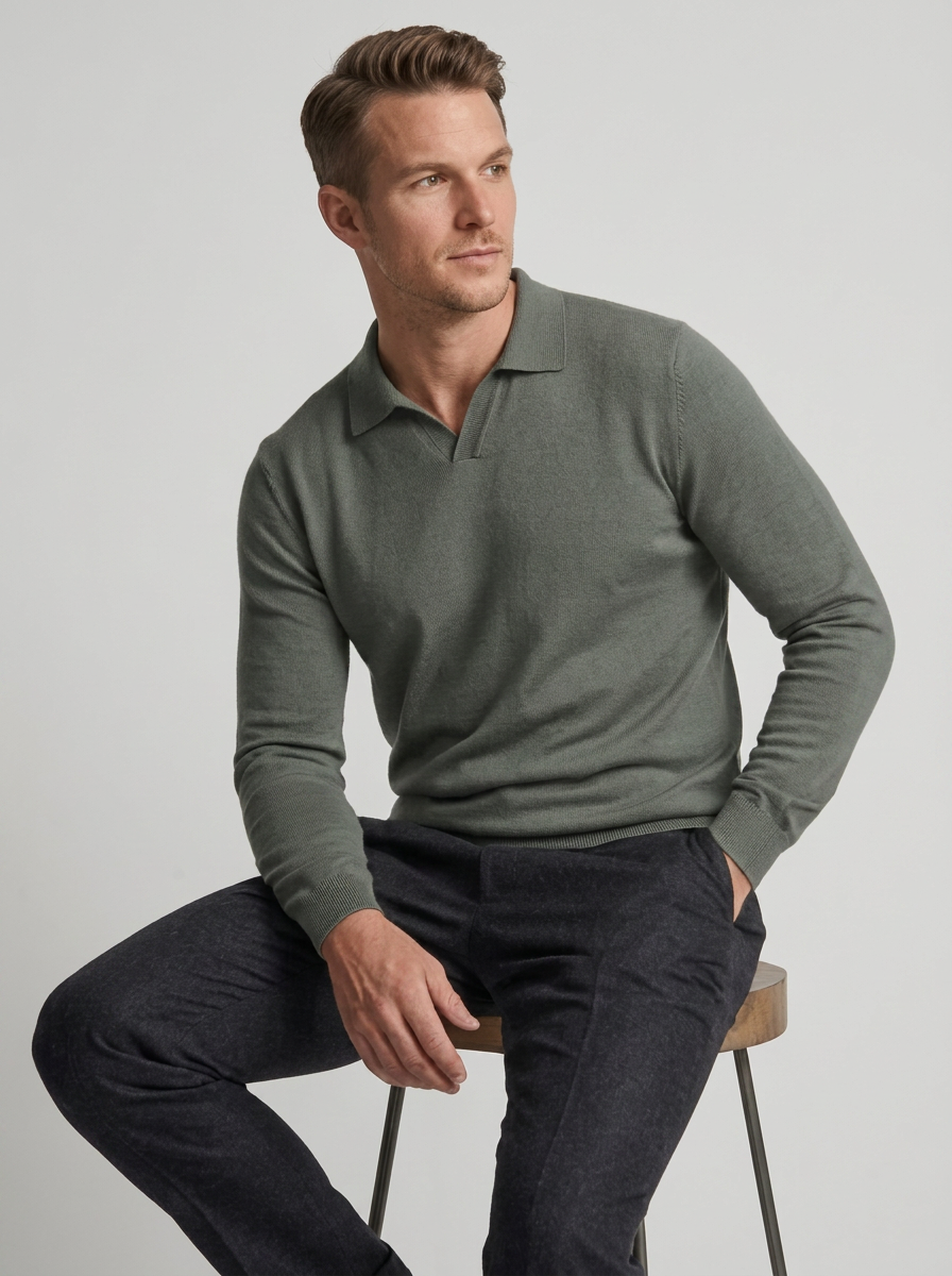Men's Wool Long Sleeve Sweater
