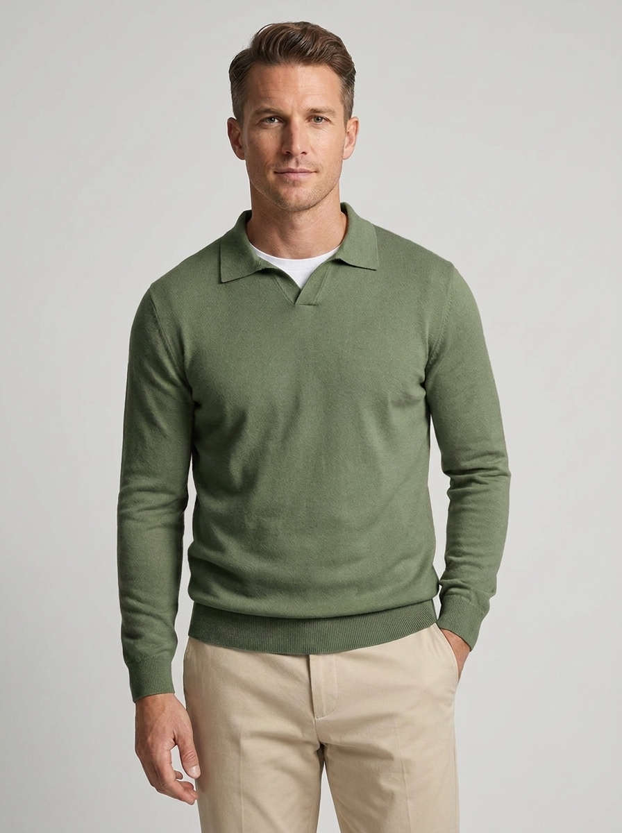 Men's Wool Long Sleeve Sweater