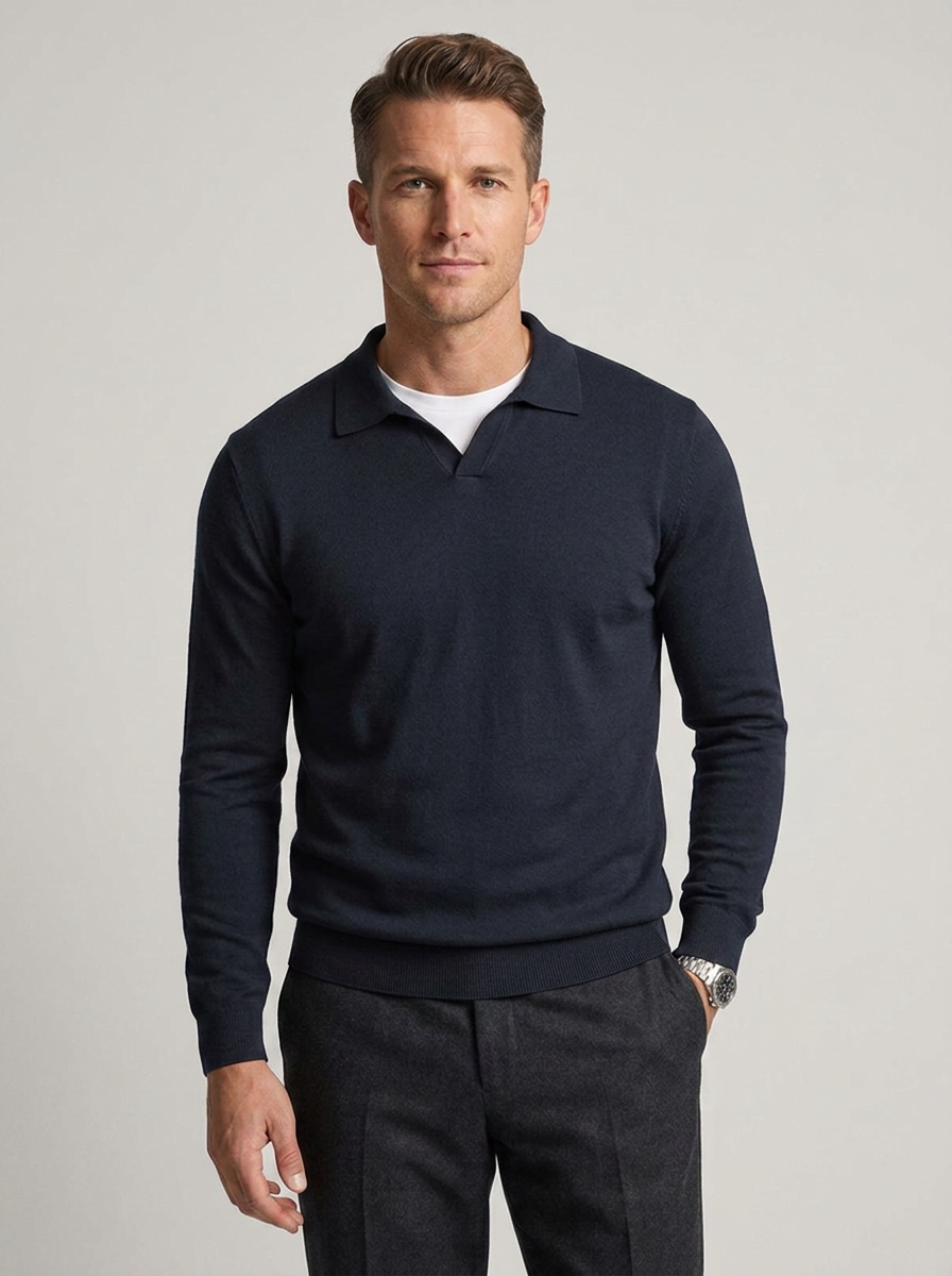 Men's Wool Long Sleeve Sweater