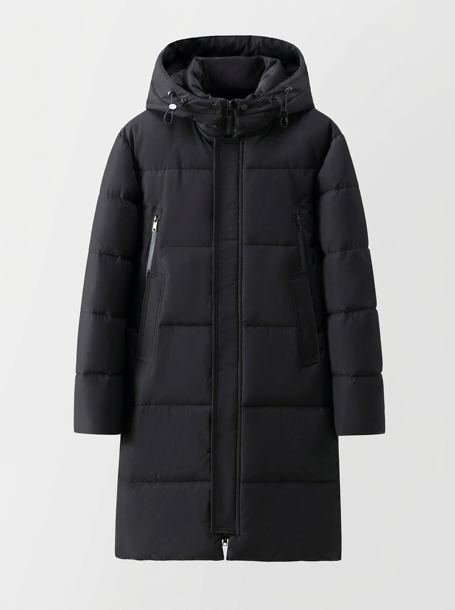 Men's Windproof Overknee Thickened Coat