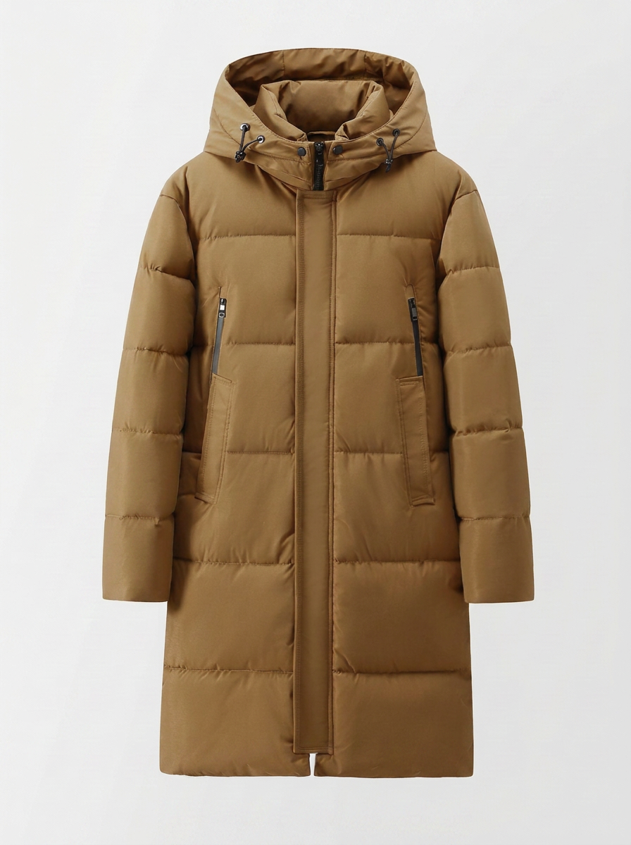Men's Windproof Overknee Thickened Coat