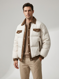 Men's Casual Puffer Winter Coat for Outdoor Wear