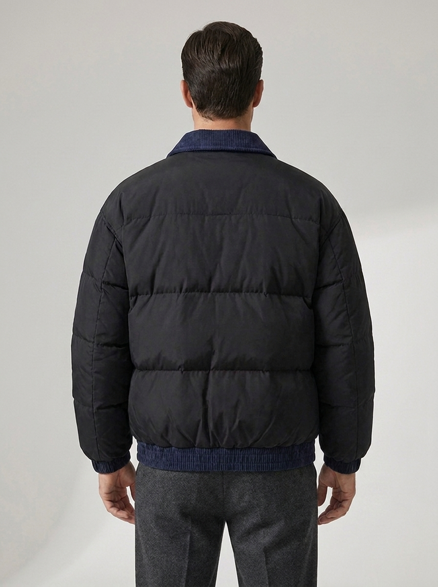 Men's Casual Puffer Winter Coat for Outdoor Wear
