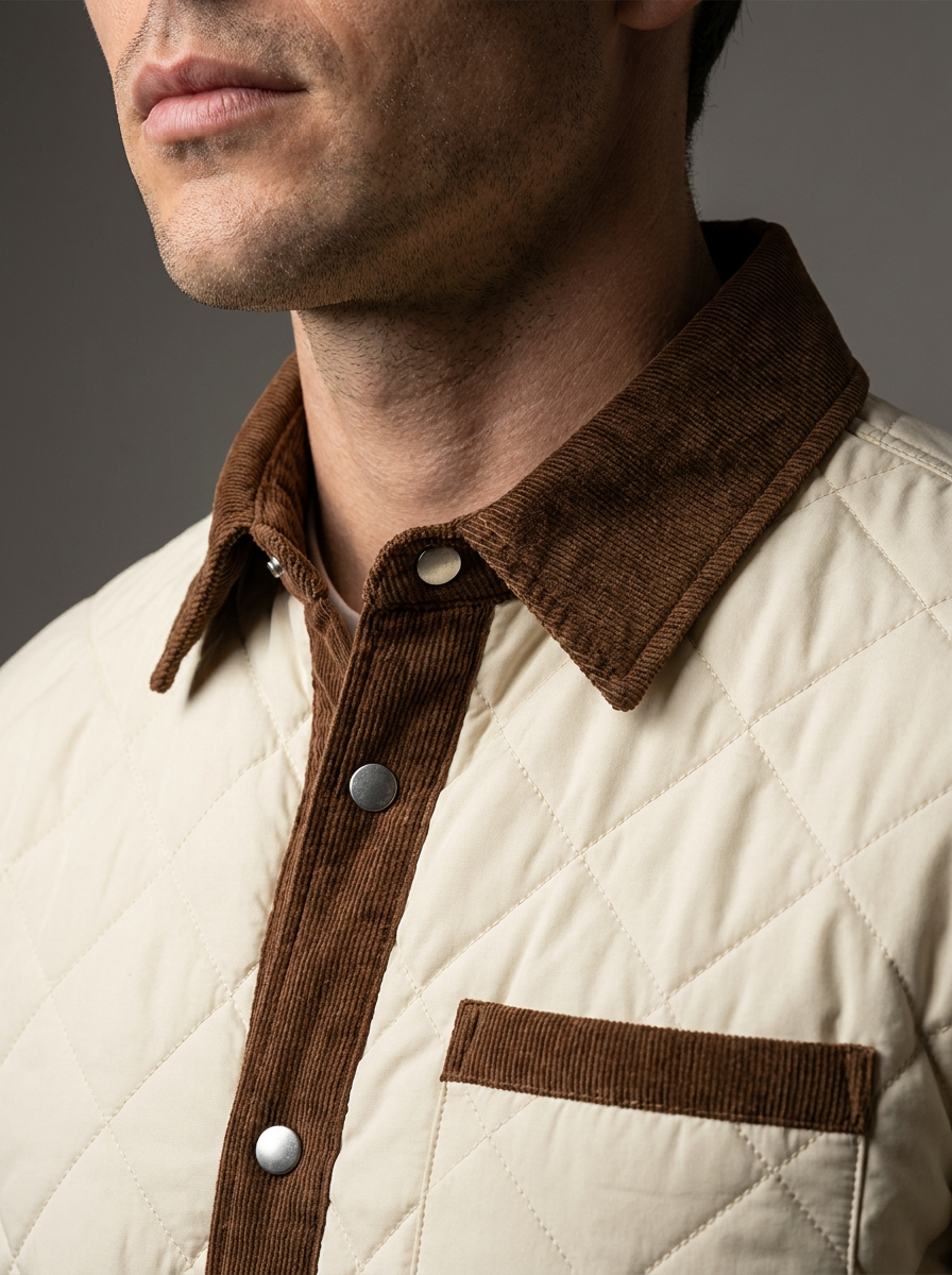 Men's Casual Puffer Winter Coat for Outdoor Wear