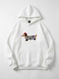 Unisex Oversize Dachshund Design Hoodie