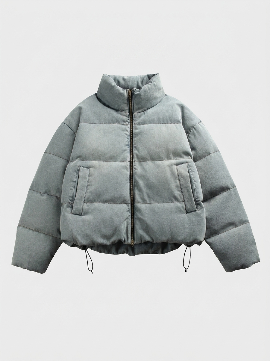 Men's Loose-Fit Padded Down Jacket - Warm Winter Coat
