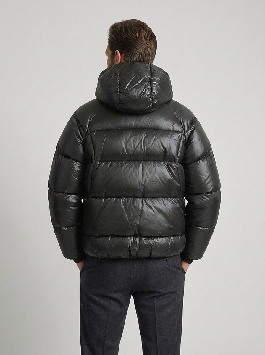 Men's Hooded Insulated Down Puffer Jacket