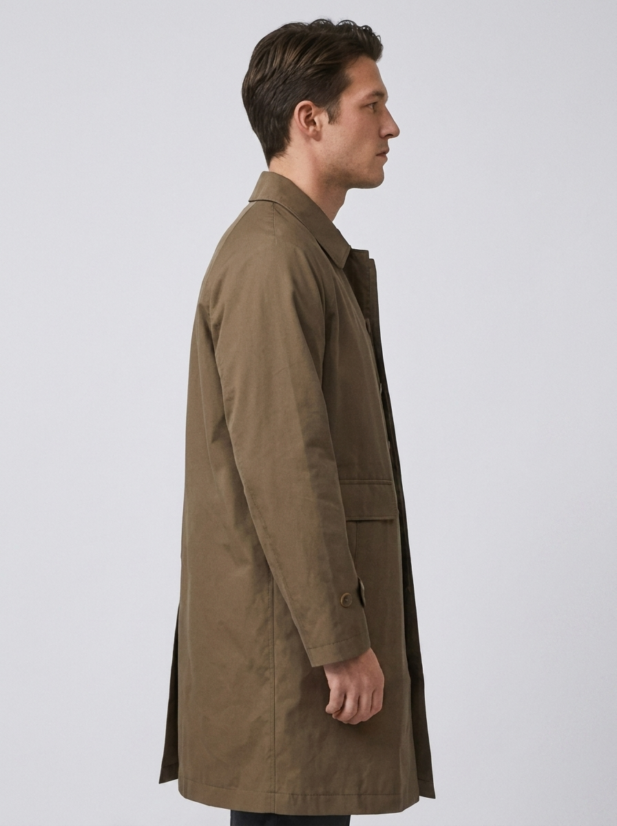 Men's Loose-Fit Casual Trench Coat