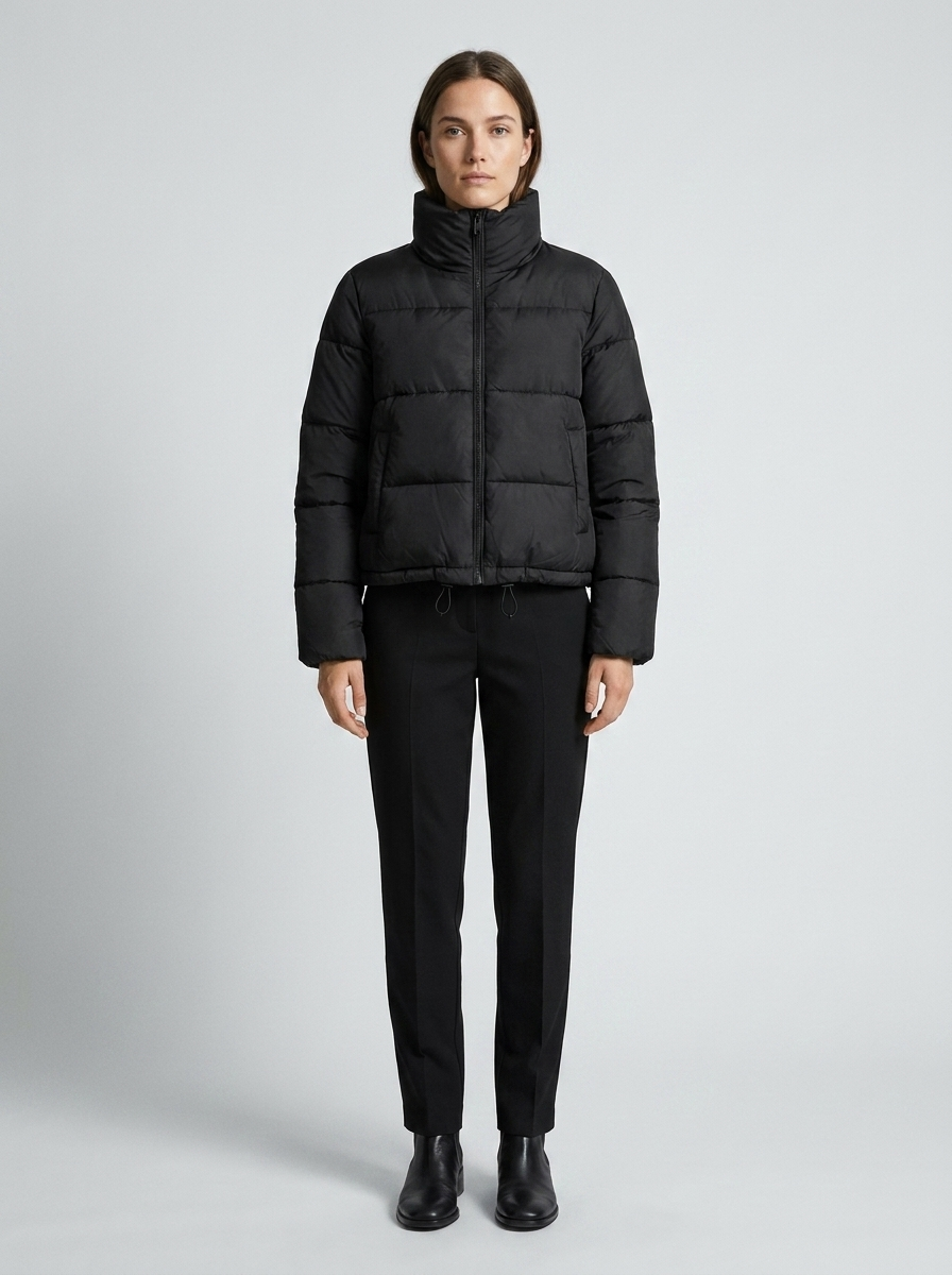 Damen-Wintersteppjacke mit Stehkragen