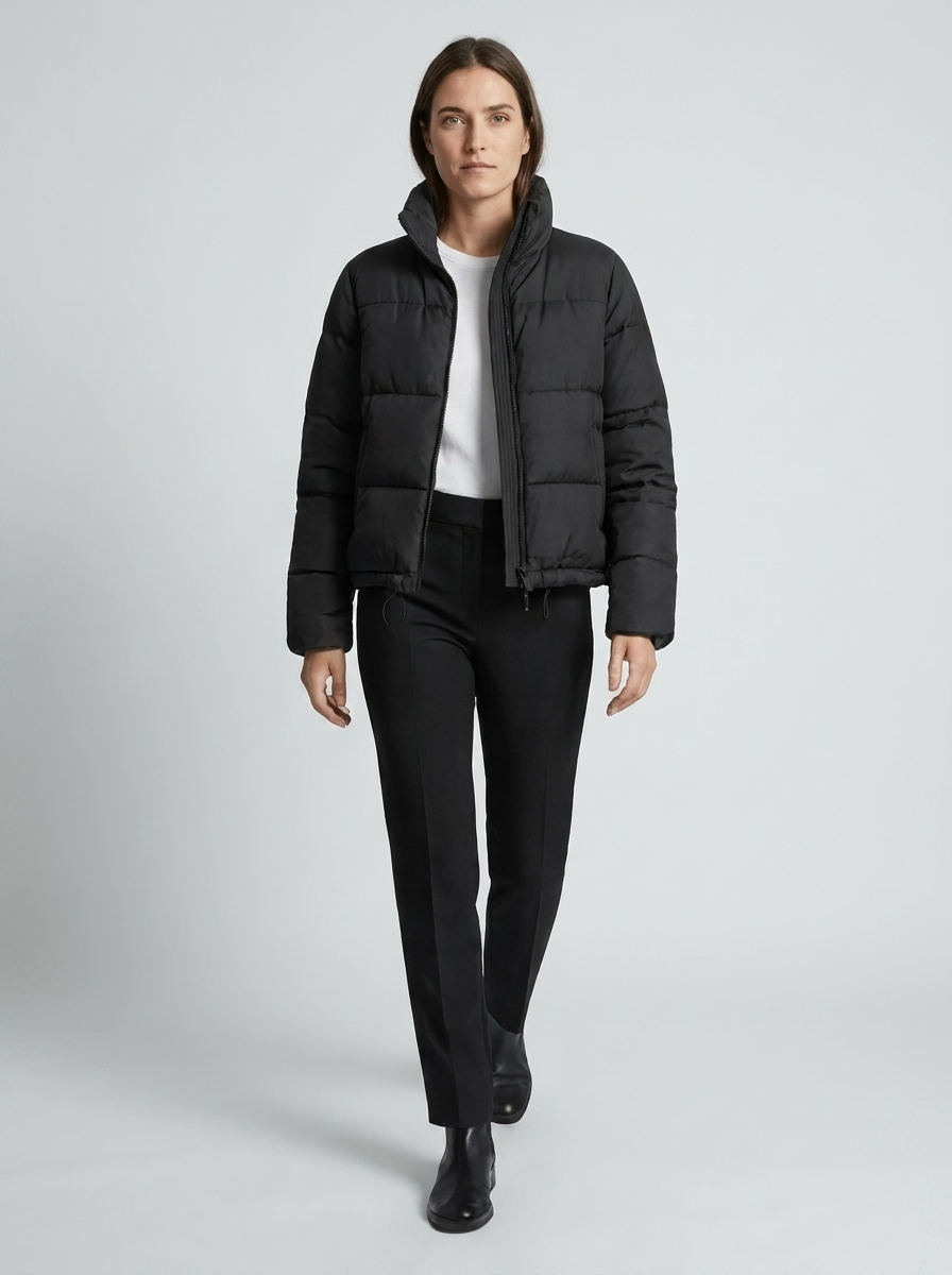 Damen-Wintersteppjacke mit Stehkragen