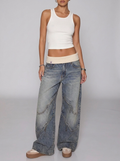 Women's Loose Straight-Leg Casual Jeans