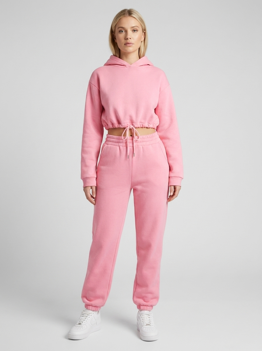 Women’s Two-Piece Jogging Suit with Hoodie