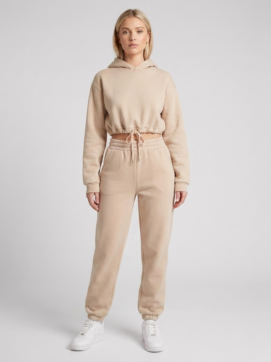 Women’s Two-Piece Jogging Suit with Hoodie