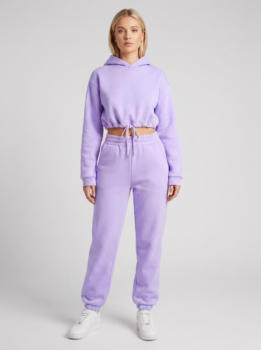 Women’s Two-Piece Jogging Suit with Hoodie