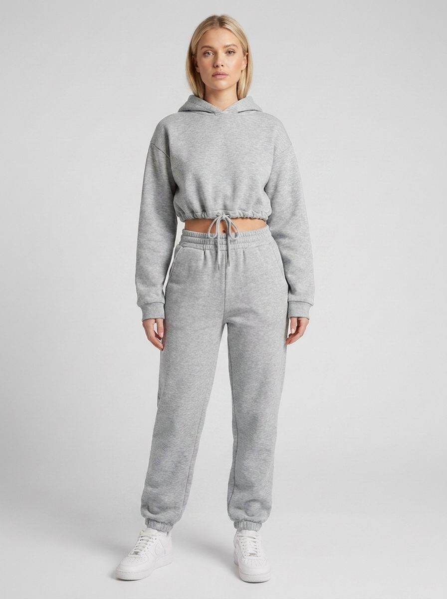 Women’s Two-Piece Jogging Suit with Hoodie