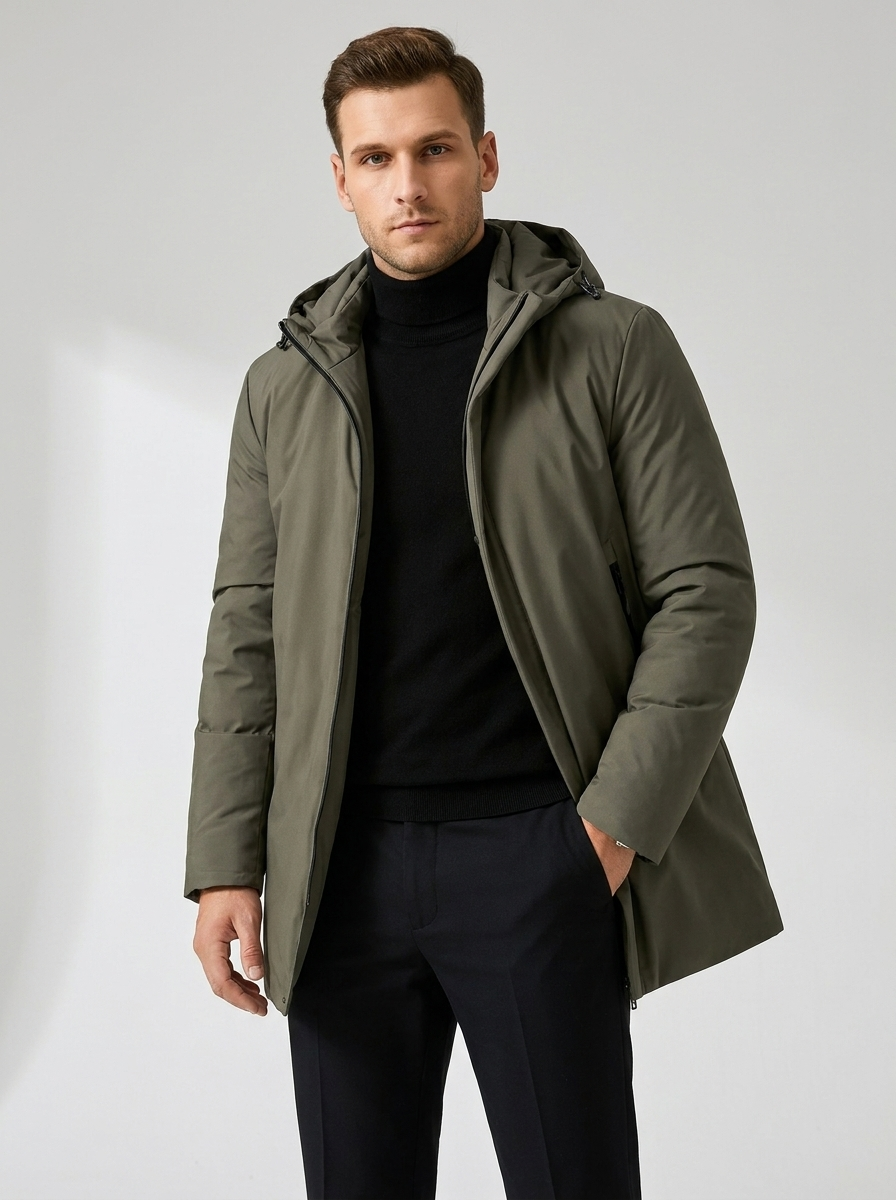 Herren-Parka – Wasserabweisendes Design für stilvollen Schutz vor kaltem Wetter