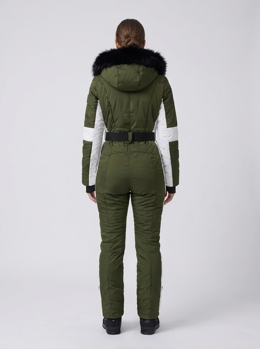 Women's Ski Suit - Sporty Hooded Ski Clothes for Winter