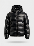 Men's Hooded Puffer Jacket - Casual Winter Coat for Cold Weather