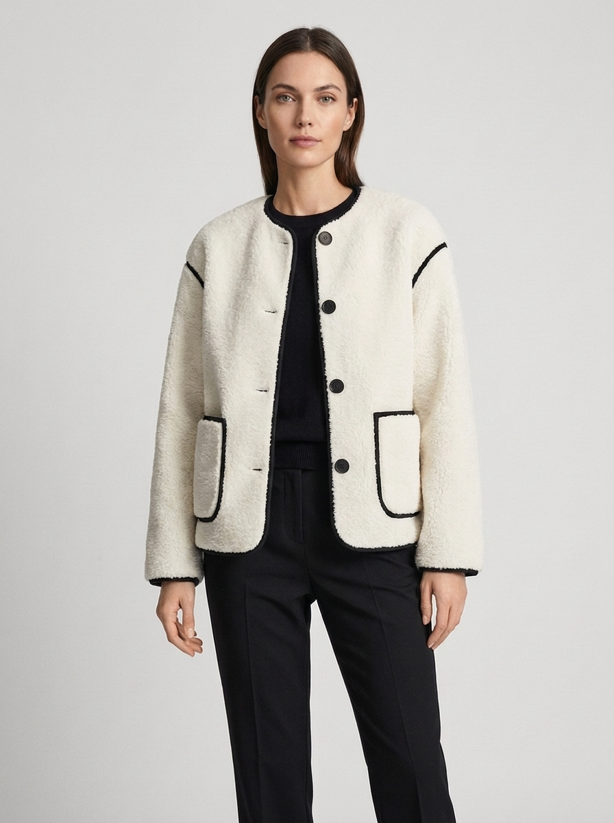 Women's Patchwork Casual Single-Breasted Jacket