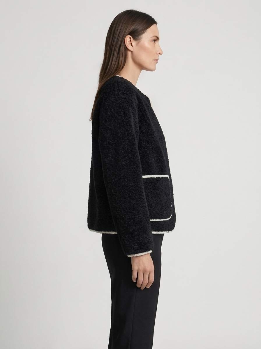 Women's Patchwork Casual Single-Breasted Jacket