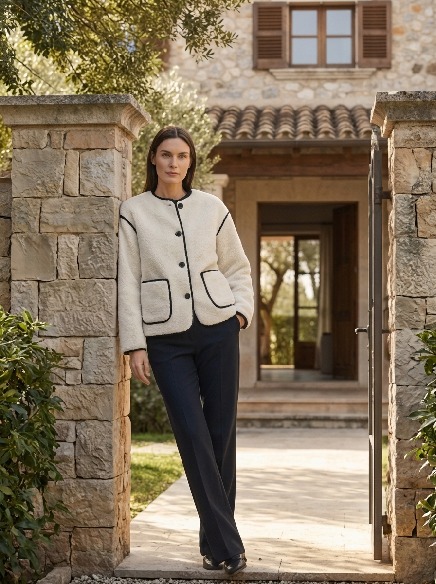 Women's Patchwork Casual Single-Breasted Jacket