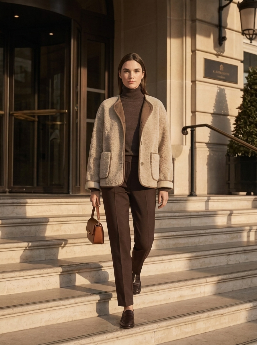 Women's Patchwork Casual Single-Breasted Jacket