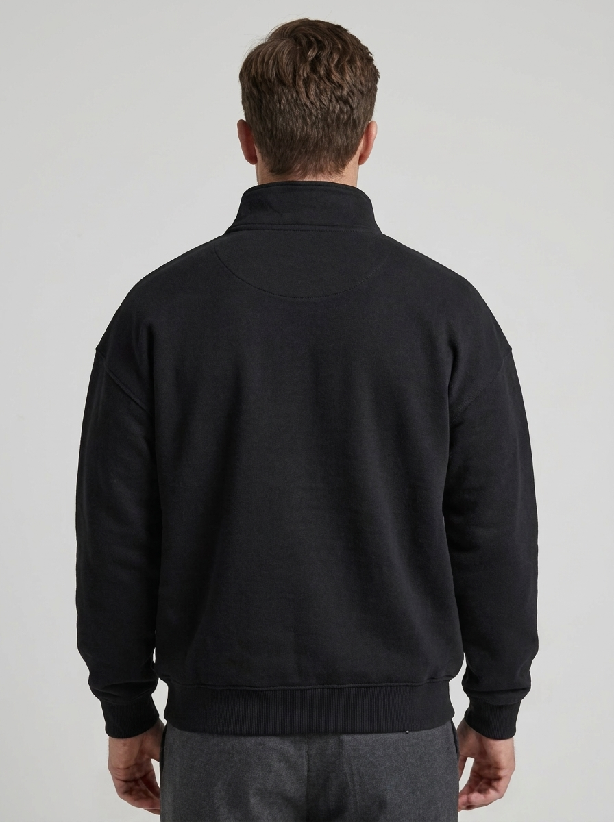 Men's Half Zipper Stand Collar Sweatshirt