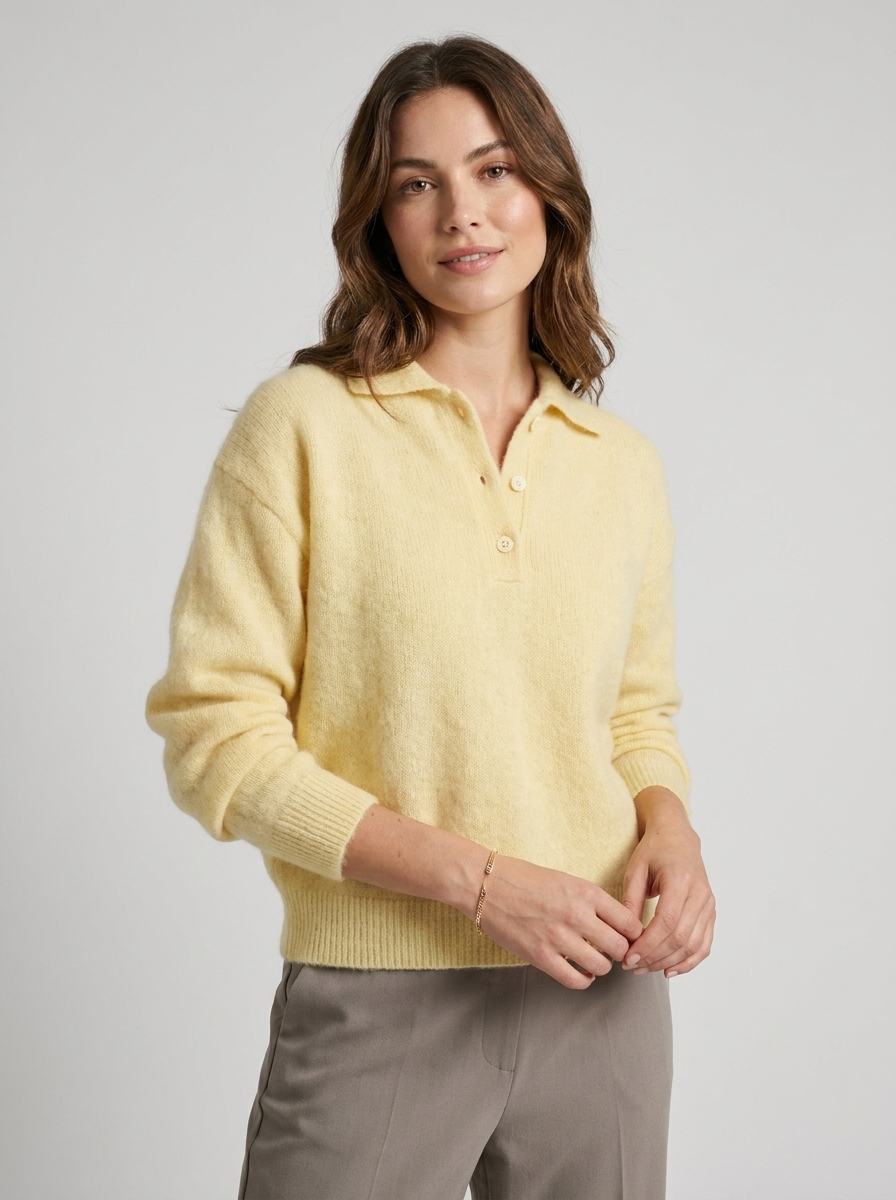 Women's Wool Collar Pullover Sweater