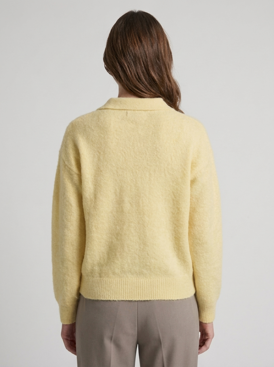 Women's Wool Collar Pullover Sweater