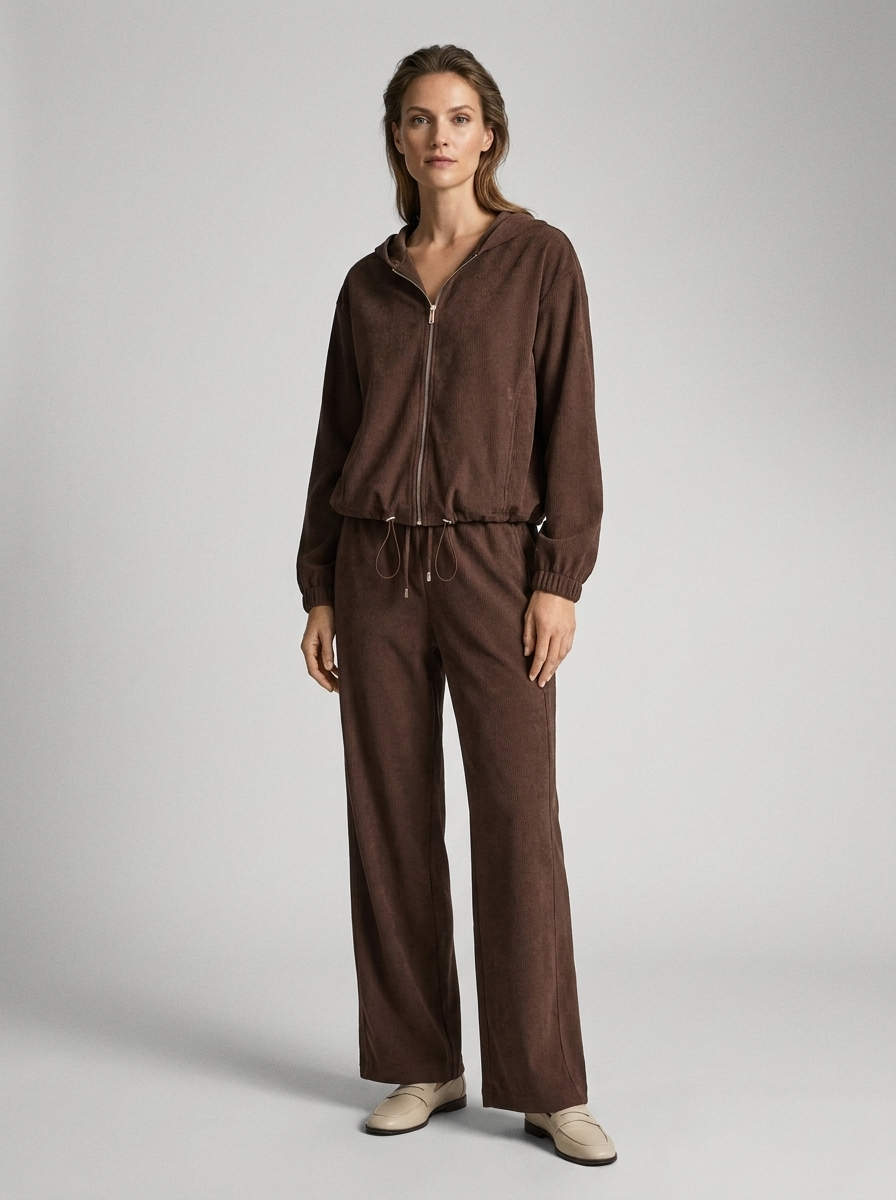 Women's Long-Sleeve Hoodie and Pants Set