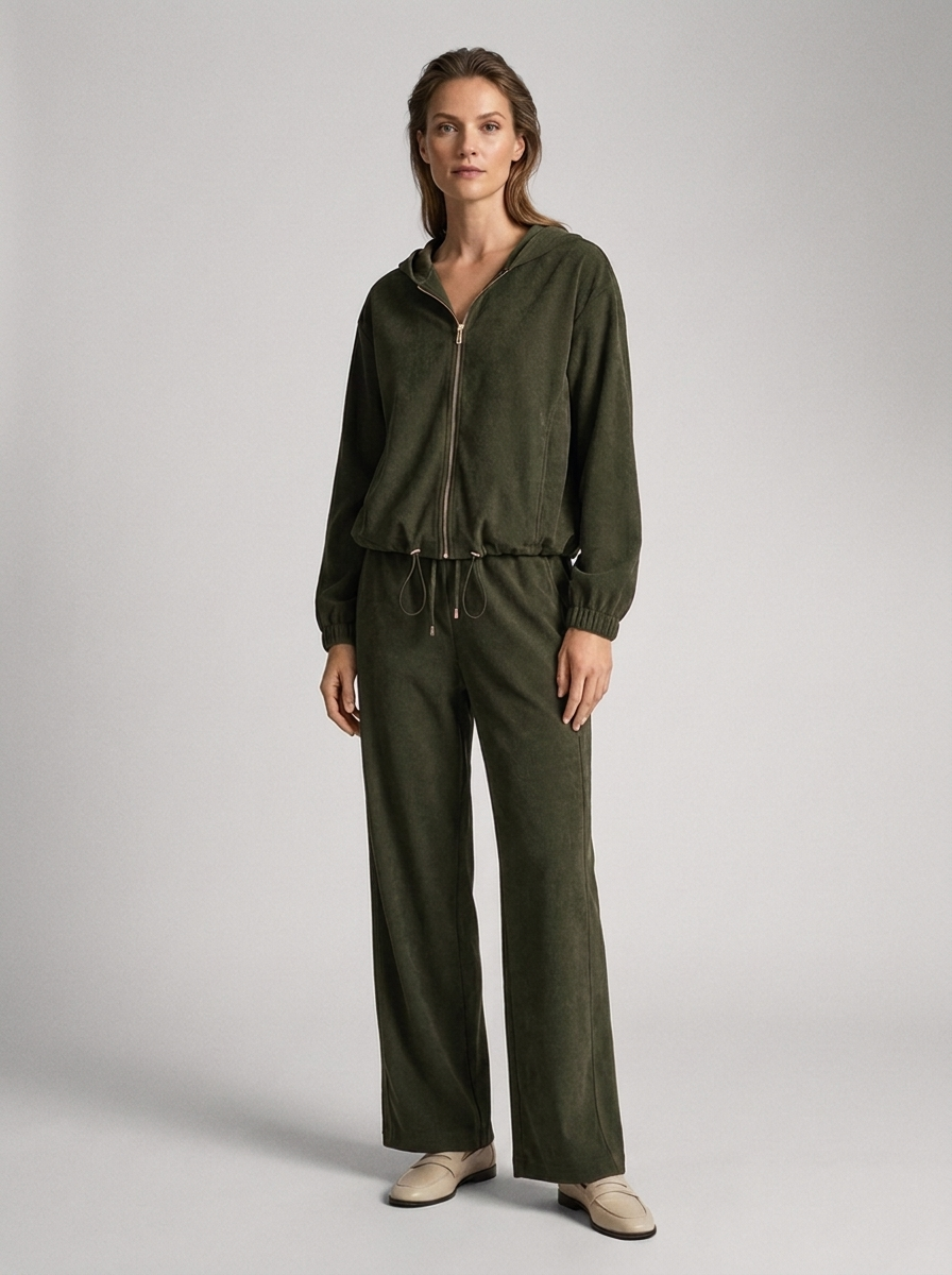 Women's Long-Sleeve Hoodie and Pants Set