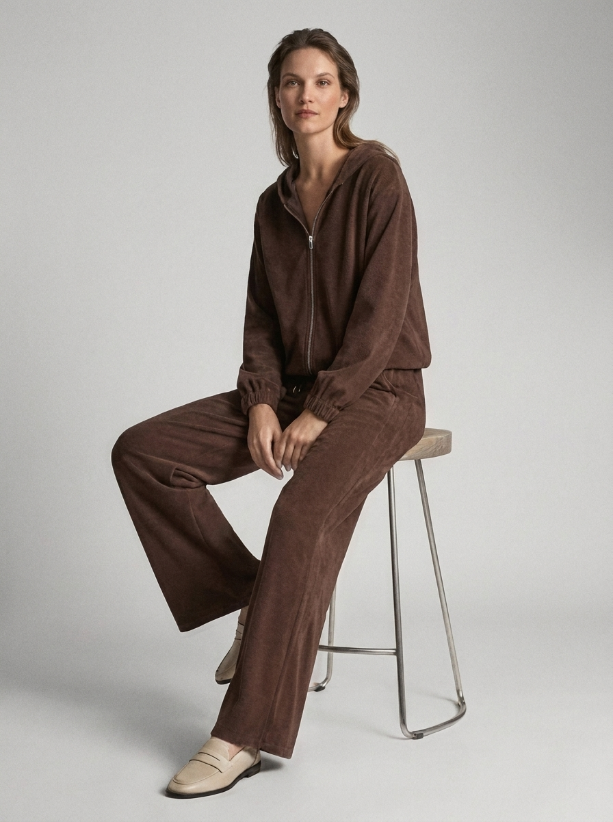 Women's Long-Sleeve Hoodie and Pants Set