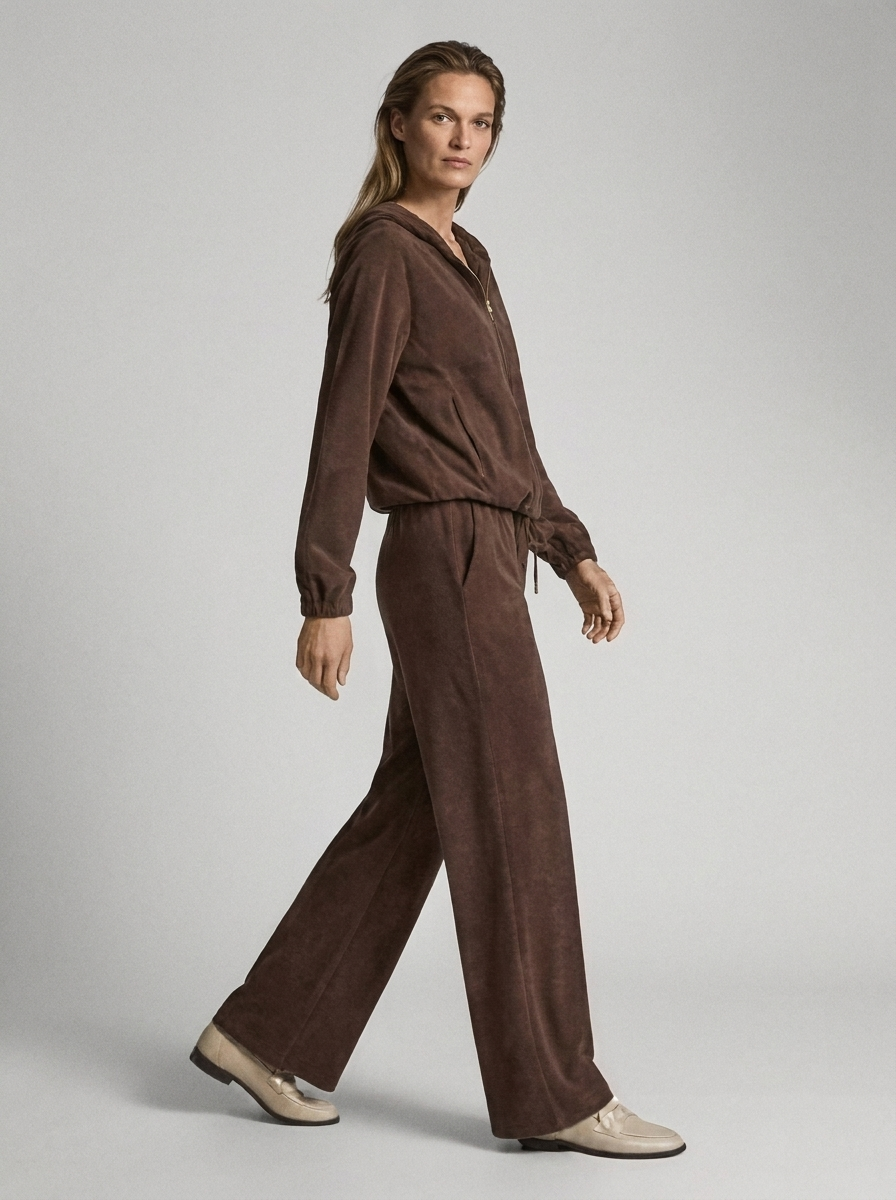 Women's Long-Sleeve Hoodie and Pants Set