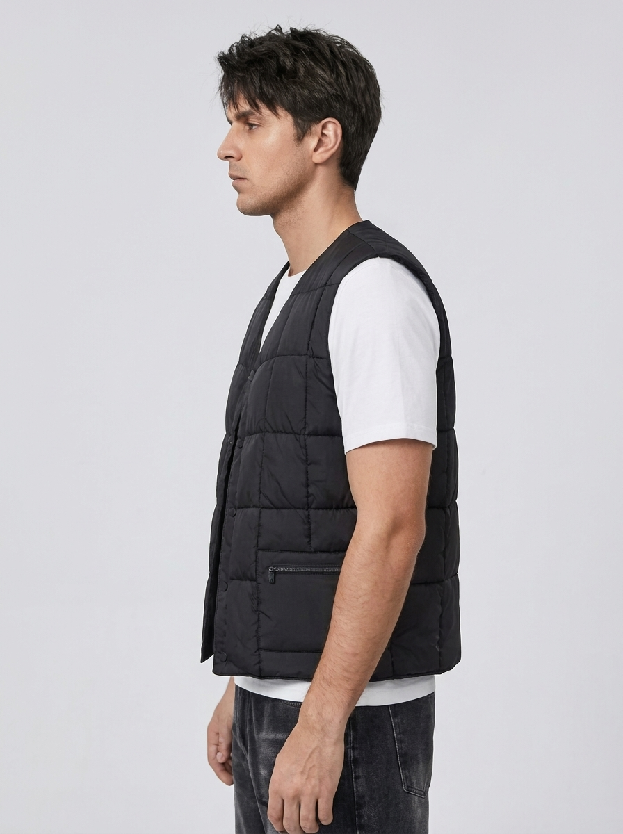 Men's Windproof Sleeveless Vest for Outdoor Activities