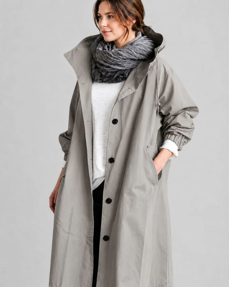 Women's Waterproof Raincoat with Adjustable Hood